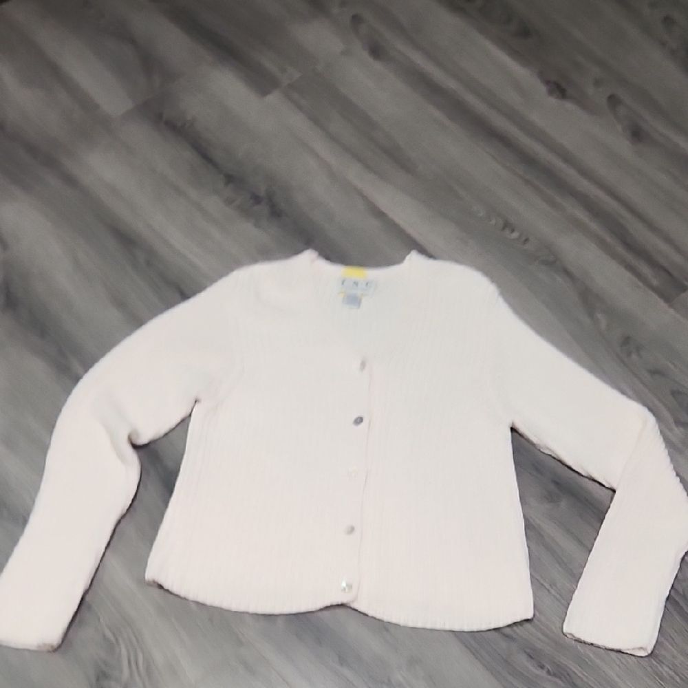 Ivory Knit Vintage Cardigan Sweater